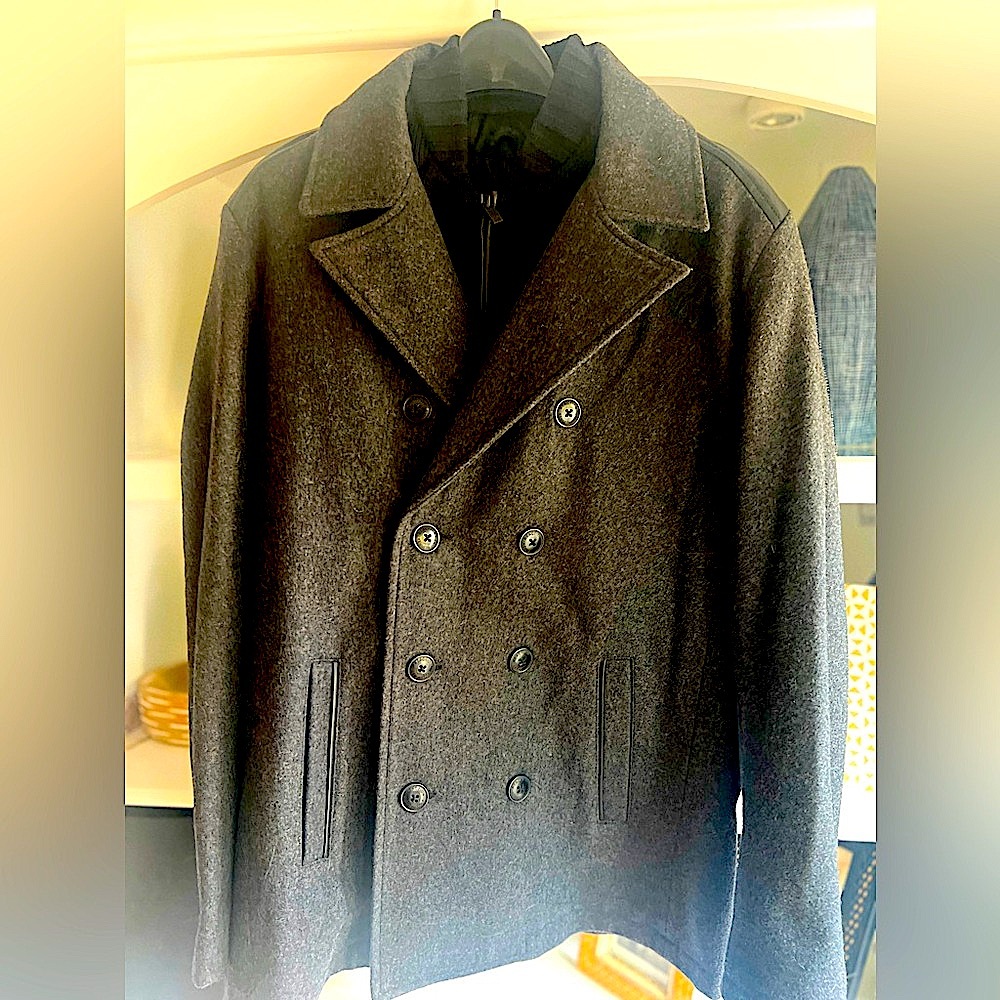 Kenneth Cole - Gray Peacoat - $65 Size Large
